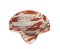 Italian Red Pink and White Marble Shell-Shaped Decorative Bowl, 1970s 3