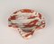 Italian Red Pink and White Marble Shell-Shaped Decorative Bowl, 1970s 4