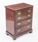 Vintage 20th Century Flame Mahogany Bedside Cabinets with Drawers, Set of 2 3
