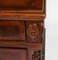 20th Century Chippendale Revival Flame Mahogany Pedestal Desk 12