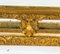 Espejo Louis Revival francés antiguo de madera dorada, Imagen 5