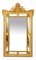 Espejo Louis Revival francés antiguo de madera dorada, Imagen 9