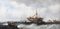 Barcos de pesca, siglo XIX, óleo sobre lienzo, enmarcado. Juego de 2, Imagen 3