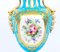 Antique 18th Century French Porcelain Blue Celeste Vases, Set of 2 14