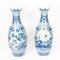 Antique Japanese Meiiji Imari Blue & White Arita Porcelain Temple Vases, Set of 2, Image 17