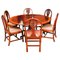 Round Dining Table & Chairs by William Tillman, Set of 7 1