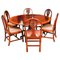 Tavolo da pranzo rotondo e sedie di William Tillman, set di 7, Immagine 1