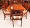 Regency Revival Twin Pillar Dining Table by William Tillman 5