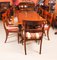 Twin Pillar Dining Table & Chairs by William Tillman, Set of 11 2