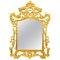 Espejo italiano florentino de madera dorada, Imagen 1