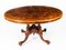 Antique 19th Century Victorian Burr Walnut Oval Loo Table, Image 2