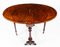 Antique 19th Century Victorian Burr Walnut & Inlaid Sutherland Table, Image 12