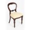 Antiker viktorianischer ovaler Loo Esstisch & Stühle aus Nusswurzelholz, 5er Set 19