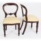 Antiker viktorianischer ovaler Loo Esstisch & Stühle aus Nusswurzelholz, 5er Set 13