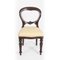 Antiker viktorianischer ovaler Loo Esstisch & Stühle aus Nusswurzelholz, 5er Set 16
