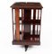 Antique 19th Century Victorian Marquetry Inlaid Revolving Bookcase, Image 3