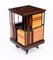 Antique 19th Century Victorian Marquetry Inlaid Revolving Bookcase 2