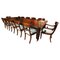 Antique 19th Century Extendable Dining Table & Chairs, Set of 13, Image 1