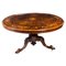 Antique 19th Century Victorian Burr Walnut Marquetry Centre Loo Table, Image 1