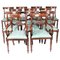 Regency Revival Mahogany Dining Chairs, Set of 12 1