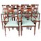 Regency Revival Mahogany Dining Chairs, Set of 12, Image 1