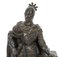 Antique 19th Century French Malachite & Bronze Sculpture of a Knight in Armour 10