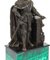 Antique 19th Century French Malachite & Bronze Sculpture of a Knight in Armour, Image 5