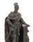 Escultura francesa antigua de bronce y malaquita de un caballero con armadura, Imagen 2