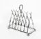 Silver Plated Crossed Rifles Toast Rack, 20th Century 4