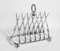 Silver Plated Crossed Rifles Toast Rack, 20th Century 2