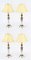 Corinthian Column Ormolu & Glass Table Lamps, Mid-20th Century, Set of 4 20