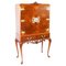 Burr Walnut Cocktail Cabinet or Dry Bar, Mid-20th Century 1