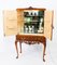 Burr Walnut Cocktail Cabinet or Dry Bar, Mid-20th Century 3