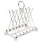 Silver Plated Crossed Golf Clubs Toast Rack, 20th Century 1