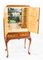 Queen Anne Burr Walnut Cocktail Cabinet or Dry Bar, 1930s, Image 2