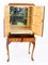 Queen Anne Burr Walnut Cocktail Cabinet or Dry Bar, 1930s, Image 11