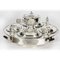 Vintage English Silver-Plated Lazy Susan Serving Tray, 20th-Century 2
