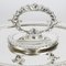 Vintage English Silver-Plated Lazy Susan Serving Tray, 20th-Century 12