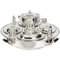 Vintage English Silver-Plated Lazy Susan Serving Tray, 20th-Century 1