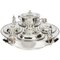 Vintage English Silver-Plated Lazy Susan Serving Tray, 20th-Century, Image 1