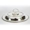 Vintage English Silver-Plated Lazy Susan Serving Tray, 20th-Century 19