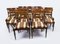 Tavolo da pranzo rotondo con sei sedie di William Tillman, XX secolo, set di 7, Immagine 12