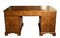 Victorian Revival Burr Walnut Pedestal Desk, Image 9