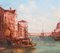 Alfred Pollentine, Gran Canal de Venecia, siglo XIX, óleo sobre lienzo, enmarcado. Juego de 2, Imagen 4