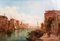 Alfred Pollentine, Gran Canal de Venecia, siglo XIX, óleo sobre lienzo, enmarcado. Juego de 2, Imagen 12