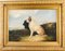 J. Langlois, Zwei Terrier, 19. Jh., Öl auf Leinwand, Gerahmt 1