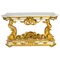 Painted & Gilded Dolphin Pier Console, 19th Century 1