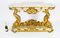Painted & Gilded Dolphin Pier Console, 19th Century 19