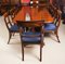 Regency Mahogany Twin Pillar Dining Table by William Tillman, 20th Century 6