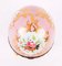 Hand Painted Rose Pink Porcelain Egg in the Style of Dresden 11
